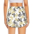 thumbnail image 2 of Lsque Golden Glitter Butterflies Printed Women's Running Shorts with Liner Pockets,Elastic Quick Dry Workout Athletic Gym Yoga Shorts,Womens High Waist Shorts-Medium, 2 of 9