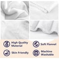 thumbnail image 4 of Dog Footprints Blue Throw Blankets Ultra Soft Fleece Blanket for Sofa Couch Camping Travel Lightweight & Warm Cute Puppy Paws Bed Blanket for All Seasons Home Decor, 40"X30", 4 of 17