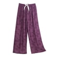 thumbnail image 3 of Sentmoon Linen Clothes for Women Solid Color High Elastic Waist Summer Pants Women Plus Size Loose Fit Wide Leg Active Work Pants Beach Accessories Must Haves for Summer and Hot Weather, 3 of 3