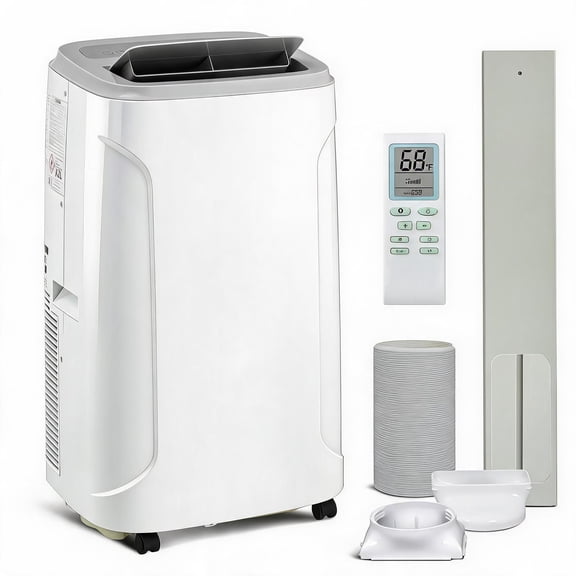 Kicctian 14,000 BTU Portable Air Conditioner, Fast Cooling Mobile AC Unit for Home & Office, Easy to Move with Casters, User-Friendly Design, Efficient for Rooms