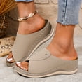 thumbnail image 2 of Women's Fish Mouth Shoes Platform Wedge Slippers Orthopedic Shoes Ergonomic & Non Sandals For Pain Relief Orthopaedic Open Toe Slippers Summer Shoes, 2 of 6