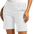 thumbnail image 2 of Qiopertar Plus Size Stretch Twill Shorts for Women Pull On Hiking Shorts Elastic Waist Casual Summer Shorts with Pockets Regular Fit Comfy Travel, White XL, 2 of 7