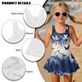 thumbnail image 4 of FOR U DESIGNS Girls' Sleeveless One-Piece Swimsuit Quick Dry Tropical Kids Bathing Suit Swimwear Bathing Suit for Kids, Butterfly Tie Dye, 4 of 7