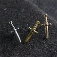 thumbnail image 6 of 16G Knife Tiny Small Cartilage Tragus Barbell Stud Earrings for Women Men Stainless Steel Personalized Studs, 6 of 6