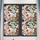 thumbnail image 2 of Lámina adhesiva estática para ventanas con motivos florales y arcoíris, 100 x 43 cm, adhesivo de PVC, 4 diseños botánicos para puertas de cristal, 2 of 5