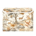 thumbnail image 7 of Yayeee Collapsible Cube Storage Bin with Lid Fabric Closet Decorative Basket with Handles, Forest Pattern, 7 of 7