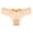 Beige, variant on Women's Fashion Attractive Lace Flower Transparent Gauze Bow Low Waist G-string Pants Panties Thong