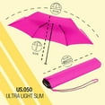 thumbnail image 6 of Knirps US.050 Ultra Light Pocket Size Manual Rain Umbrella in Neon Pink – 4oz Portable Travel Umbrellas with 35" Quick Dry Canopy, Windproof up to 62mph, Matching Quick Dry Protective Cover Included, 6 of 7