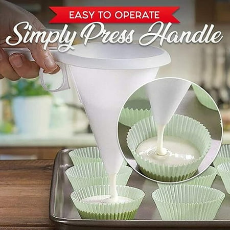 

Handheld Pancakes Batter Dispenser Food-grade Material Component Funnel Chocolate Candy Cup Cake Easter Baking Supplies New