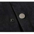 thumbnail image 4 of Generic Men's Vintage Suede Blazer Single Breasted Business Casual Faux Leather Sports Jacket Fall Button Down Tops, 4 of 7