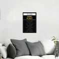 thumbnail image 4 of Golden Ten Things Require Zero Talent Inspirational Office Quotes Wall Art Motivational Canvas Paintings for Office Poster and Prints Wooden Background Framed Easy to Hang-12"Wx18"H, 4 of 6