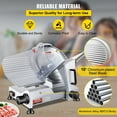 thumbnail image 3 of 10" Stainless Steel Blade Meat Slicer, 240W Commercial Electric Food Cutter, Adjustable 0-12mm Thickness, Ideal for Slicing Meat, Bread & Cheese, 3 of 11