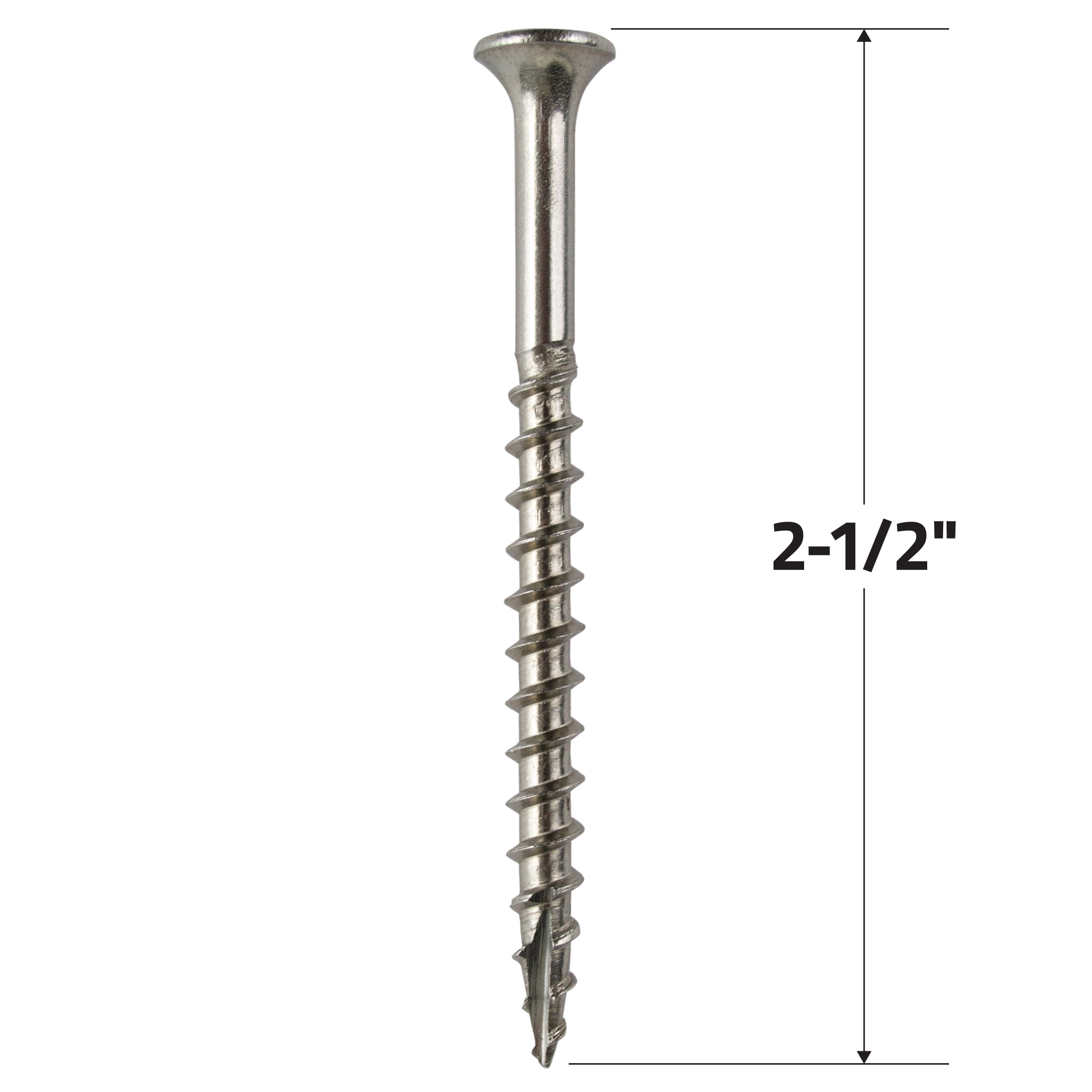 Grip-Rite PrimeGuard MAX #10 x 2-1/2 in. Stainless Steel Wood to Wood Deck Screw 88CT