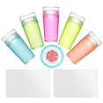 thumbnail image 3 of Juego De Raspador De Transferencia De Uñas Francés Suave Con Sello De Silicona Para Manualidades, Herramientas De Uñas De Silicona Elásticas Con Cubierta Para Tienda De Manicura Para El Hogar Cateissary CE002503-00, 3 of 7