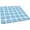 Navy Blue White Plaid, variant on Checkered Square Fitted Polyester Tablecloth, Navy Blue White Plaid Elastic Edge Home Decor Tablecloths, Waterproof Oil & Dust Proof Table Clothes for Indoor Outdoor Party Use, Fits 36"x36" Table