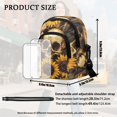 thumbnail image 6 of TSOVTHRID Skull Sunflower Print Small Crossbody Wallet Phone Bag Women Mini Crossbody Purse Cell Phone Shoulder Bag Mini Wallet with Shoulder Strap, 6 of 7