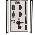 thumbnail image 2 of 2.5 ft. W X 5 ft. H Pool Fence DIY Gate in Brown with Self-Closing, Self-Latching Hardware & Flat Top, 2 of 2