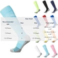 thumbnail image 3 of WQNVRNR Boys Athletic Soccer Socks- Towel Bottom Over Knee Breathable Anti-slip Unisex Long Football Sports Socks White Size 10-16Years, 3 of 5