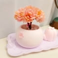 thumbnail image 2 of Lovely Creative Original Vase Pot+Small Artifical Flower Set for Car, Desk, Office, Home Decoration Ornament, 2 of 5