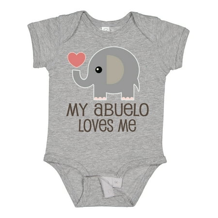 

Inktastic My Abuelo Loves Me Gift Baby Boy or Baby Girl Bodysuit