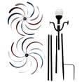 thumbnail image 3 of Yuarrent Luz de molino de viento para jardín, de viento LED, lámpara de hierro para patio, hogar, exterior, patio trasero, camino, iluminación Jardín y Patio Yuarrent HA061655-00, 3 of 6