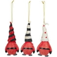 thumbnail image 5 of Gnome Dwarf Christmas Ornament Set - Long Hat Chubby Gnomes Holiday Decorations - 3 Piece Set, 5 of 6
