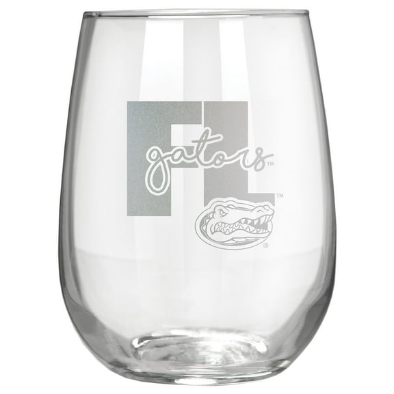 Florida Gators Etched 17oz. City Stemless Wine Glass