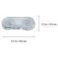 thumbnail image 4 of CHICHUMID 5 Pcs Verrou de Porte de Réfrigérateur Verrous de Sécurité Modélisation Simple Transparente pour Portes de Placard, 4 of 8