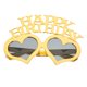 thumbnail image 1 of KAKOWELY Gafas de sol para fiesta de cumpleaños, gafas creativas con forma de corazón, gafas decorativas de feliz cumpleaños, 1 of 5