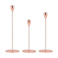 thumbnail image 1 of Portavelas cónicos, soporte para velas, candelabros decorativos Oro rosa, 1 of 9