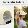 thumbnail image 6 of Risckoth Women's Ponytail Hat Wide Brim Foldable High UV Protection Hiking Beach Sun Cap, 6 of 8