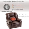 thumbnail image 3 of Air Compression Massage Recliner Power Lift Chair for Elderly Adults Big Man Recliners 400 lbs with Heat Arm Storgage Cup Holders Lay Flat Power Recliner with USB Type-C, 3 of 8