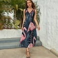 thumbnail image 5 of Flamingo Pattern Art Sleeveless Dress Women's Summer Suit Dresses for Women 2025 Luxury Party Dress, 5 of 7
