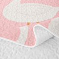 thumbnail image 5 of Erosebridal Goose Quilt King for Girls, Pink Daisies King Coverlet Set, 3-Piece 1 Bedspread and 2 Pillowcases, 5 of 7