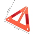 thumbnail image 2 of Generic 4pcs Emergency Roadside Safety Warning Triangles Reflective Vehicle, 2 of 6