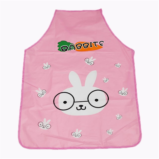 Agiferg Women Waterproof Cartoon Kitchen Cooking Pvc Bib Apron
