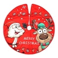 thumbnail image 6 of Herrnalise Christmas Ornaments Christmas Tree Skirt 80CM Printed Tree Skirt Home Christmas Tree Decoration, 6 of 7