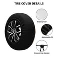 thumbnail image 2 of Rateoe Sunset Sunflower Small Cow Pattern Tire Cover Wheel Protectors Weatherproof Wheel Covers Universal Fit for Trailer Rv SUV Truck Camper Travel Trailers Accessories-14 inch, 2 of 6