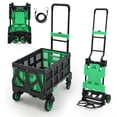 thumbnail image 4 of AKDSteel Diable Pliant 2-en-1 avec Panier Pliable, Capacité de 330 Lb, Conception à 4 Roues et Poignée Rétractable, Chariot Portable pour Déménagement et Magasinage, 4 of 7