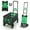 Green, variant on 2-In-1 Folding Hand Truck Dolly with Folding Basket, Collapsible Hand Truck Dolly with Retractable Handle & 4 Wheels, 330Lb Capacity Portable Dolly Cart for Moving, Shopping