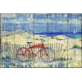 thumbnail image 2 of Brent, Paul 14x11 White Modern Wood Framed Museum Art Print Titled - Red Beach Cruiser, 2 of 4