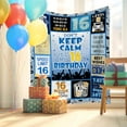 thumbnail image 3 of Gifts for 16 Year Old Boy, 16th Birthday Gifts for Boys, 16 Year Old Boy Birthday Gift Ideas, 16 Year Old Boy Gift, Birthday Gifts for 16 Year Old Boy, 16th Birthday Decorations Blanket 60x50 Inch, 3 of 5