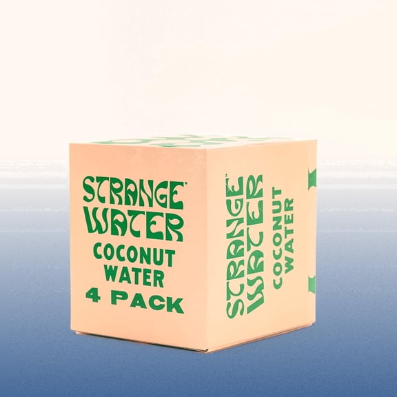 Strange Water Coconut Water, 11.2 fl oz Cans, 4 Pack