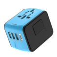 thumbnail image 2 of World Wide Travel Adapter Multi Plug Universal Charger Uk Eu Au Us 4 Usb Port, 2 of 5