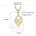 thumbnail image 2 of Crystal Cremation Jewelry Heart Urn Ashes Necklace for Women Mom Memorial Loved One Ashes Keepsake Necklace, 2 of 7