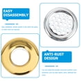 thumbnail image 5 of LABRIMP 8Pcs Hollow Shape Overflow Cover Rings for Hotel Sink Overflow Rings, 5 of 8
