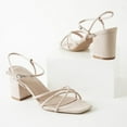 thumbnail image 5 of J. Adams Camila Sandals for Women, Square Open Toe Strappy Mid Block Heels, Elegant & Comfortable, 5 of 6