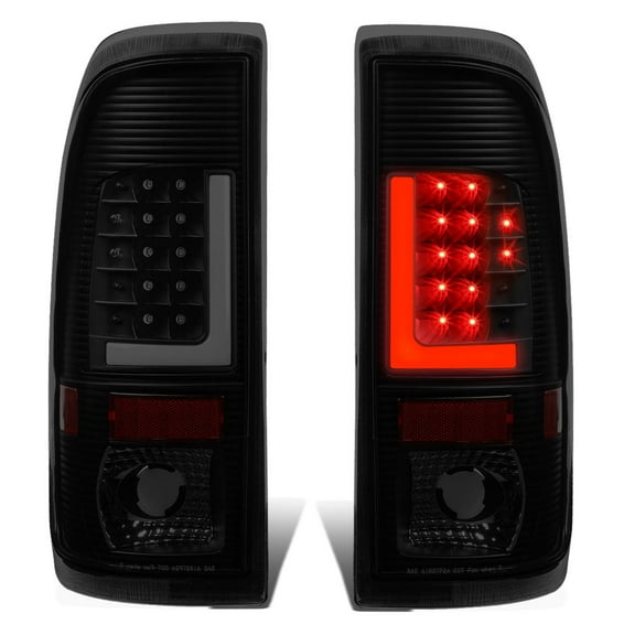 DNA Motoring For  08-16 Ford F250 F350 Super Duty 3D LED Bar Tail Light Brake Lamp Black Smoked