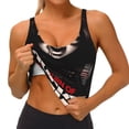 thumbnail image 4 of Lsque Chucky Printed Women'S Sports Bra, Compression, Moisture Wicking, High-Impact Sports Bra For Women,Supportive sports bra-Large, 4 of 9