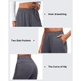 thumbnail image 4 of G4Free Smoofit Modal Soft Women's Joggers Inner Drawstring Sweatpants Casual Pants with Pockets Cinch Bottom, 4 of 7